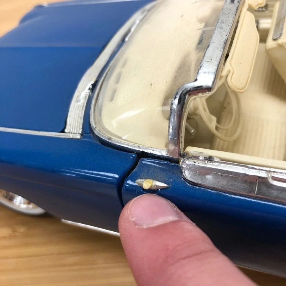 Cadillac Eldorado Diecast Model Car Blue 1959 Convertible Classic Collectible